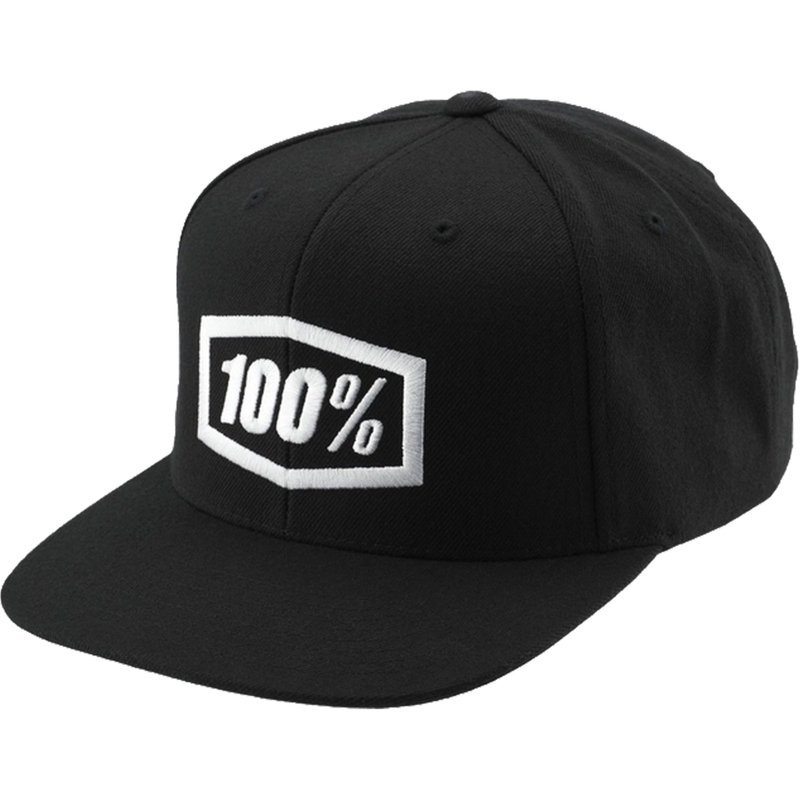Gorra infantil 100% Icon Snapback negra