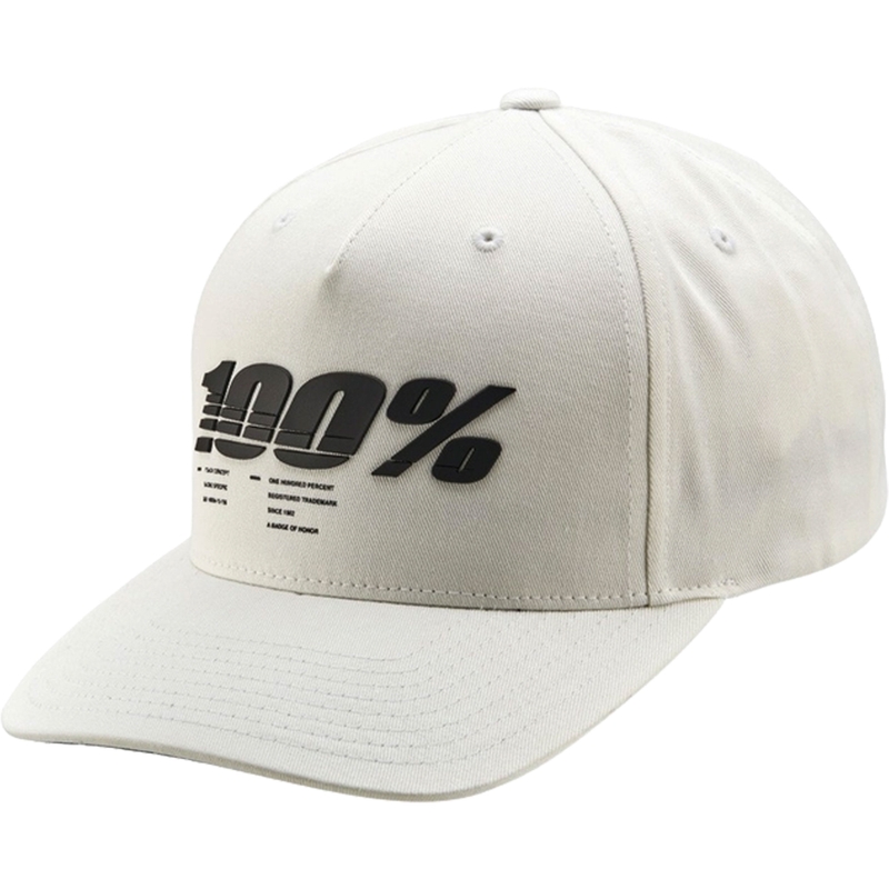 Gorra 100% Staunch Snapback blanca