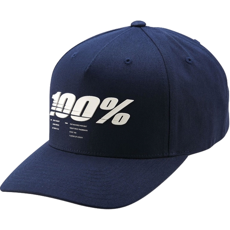 Gorra 100% Staunch Snapback azul