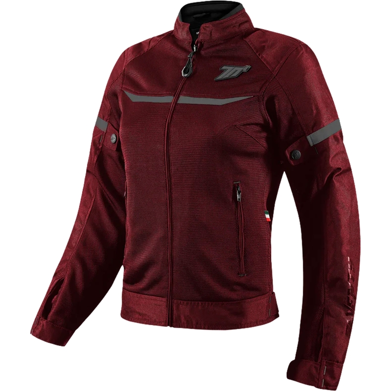 Chaqueta de moto para mujer SEVENTY DEGREES SD-JR30.2 color burdeos Mojave