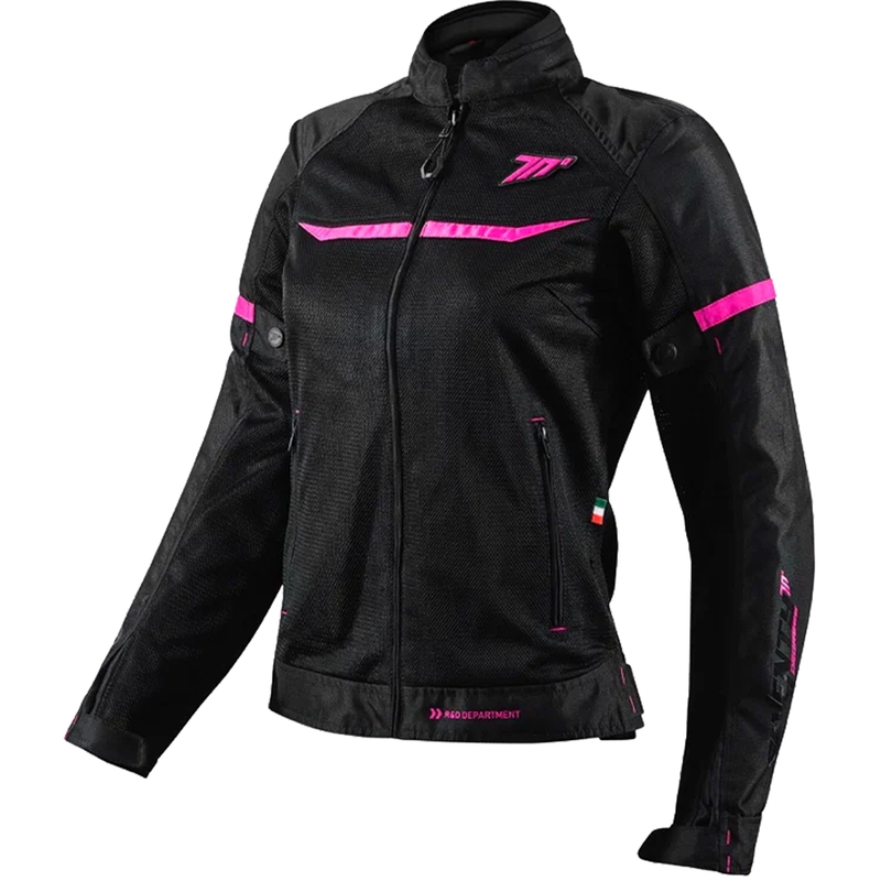 Chaqueta de moto para mujer SEVENTY DEGREES SD-JR30.2 Mojave negro-rosa