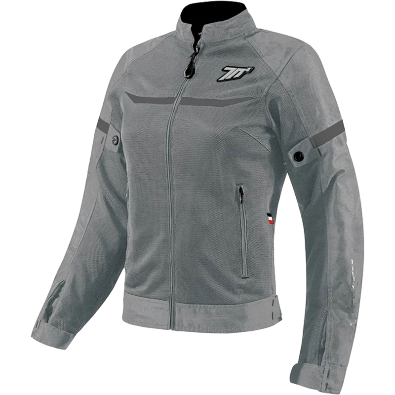 Chaqueta de moto para mujer Seventy Degrees SD-JR30.2 Mojave gris claro