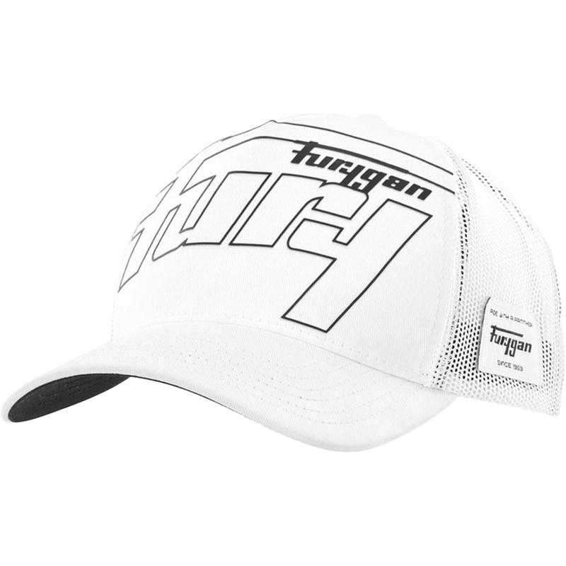 Gorra Furygan Trucker Rage blanca-negra