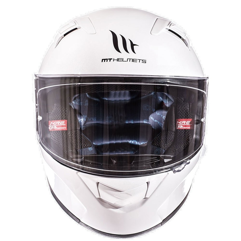 Casco integral de moto MT Kre SV blanco liquidación