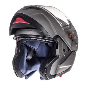 Casco de moto MT Atom titanio liquidación