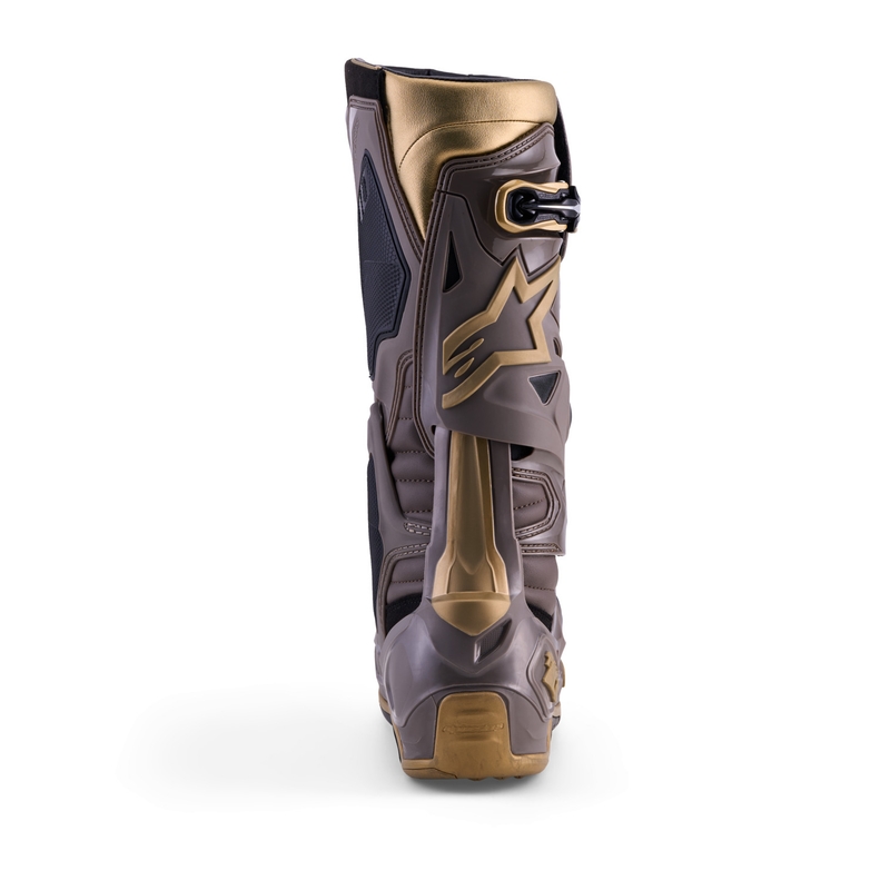 Botas de moto Alpinestars TECH 10 Edición Limitada AIR GOLD Marrón Dorado