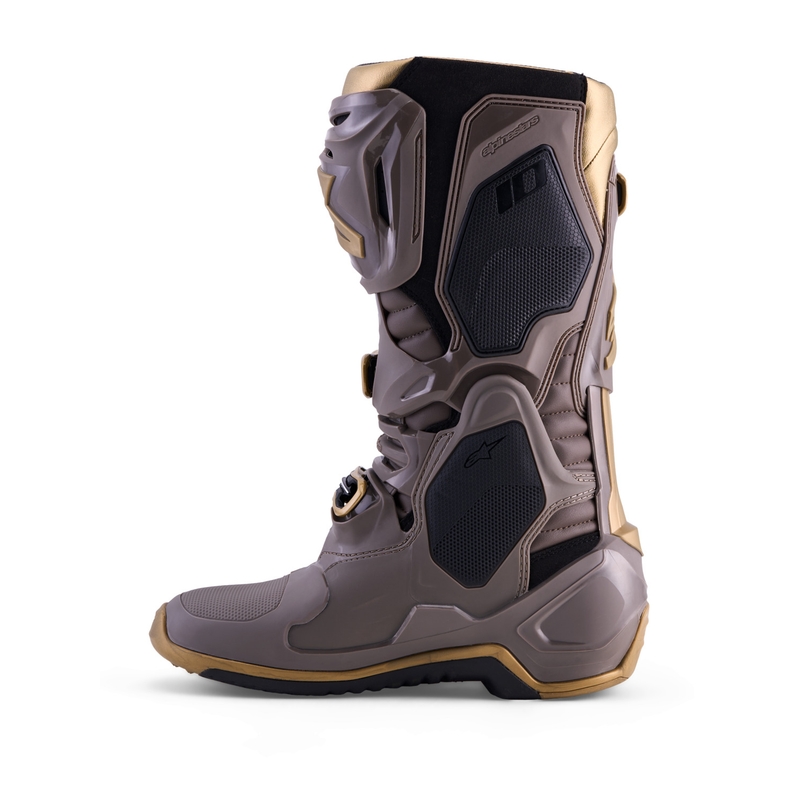 Botas de moto Alpinestars TECH 10 Edición Limitada AIR GOLD Marrón Dorado