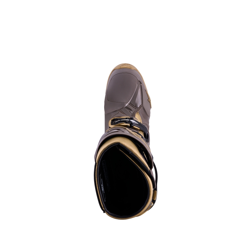 Botas de moto Alpinestars TECH 10 Edición Limitada AIR GOLD Marrón Dorado