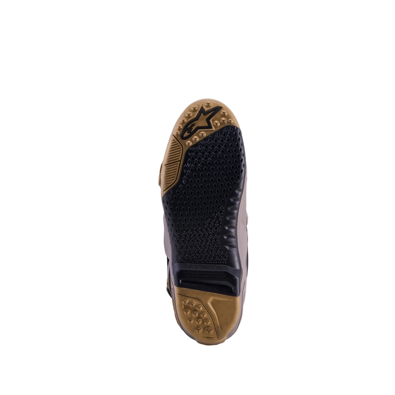 Botas de moto Alpinestars TECH 10 Edición Limitada AIR GOLD Marrón Dorado