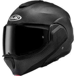 Casco de moto abatible HJC F100 CARBON negro mate