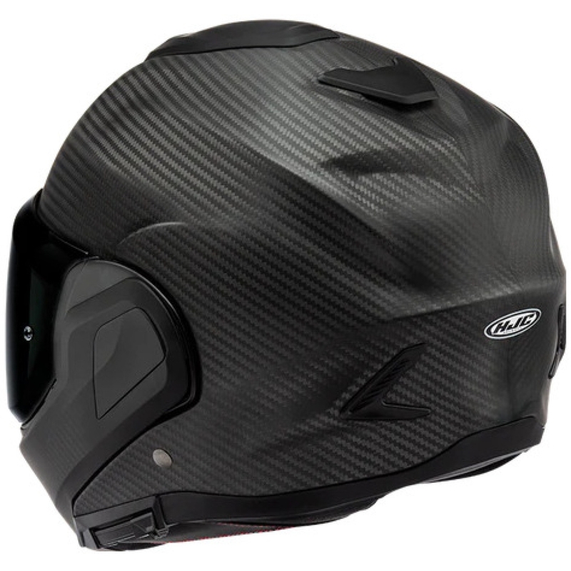 Casco de moto abatible HJC F100 CARBON negro mate