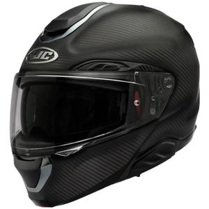 Casco de moto abatible HJC RPHA 91 CARBON negro mate