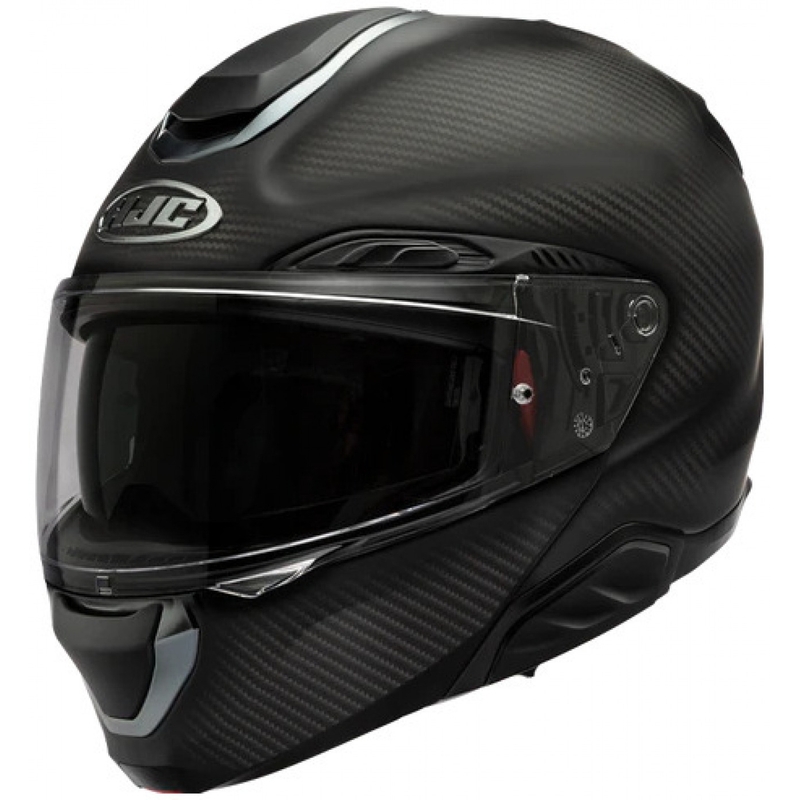 Casco de moto abatible HJC RPHA 91 CARBON negro mate