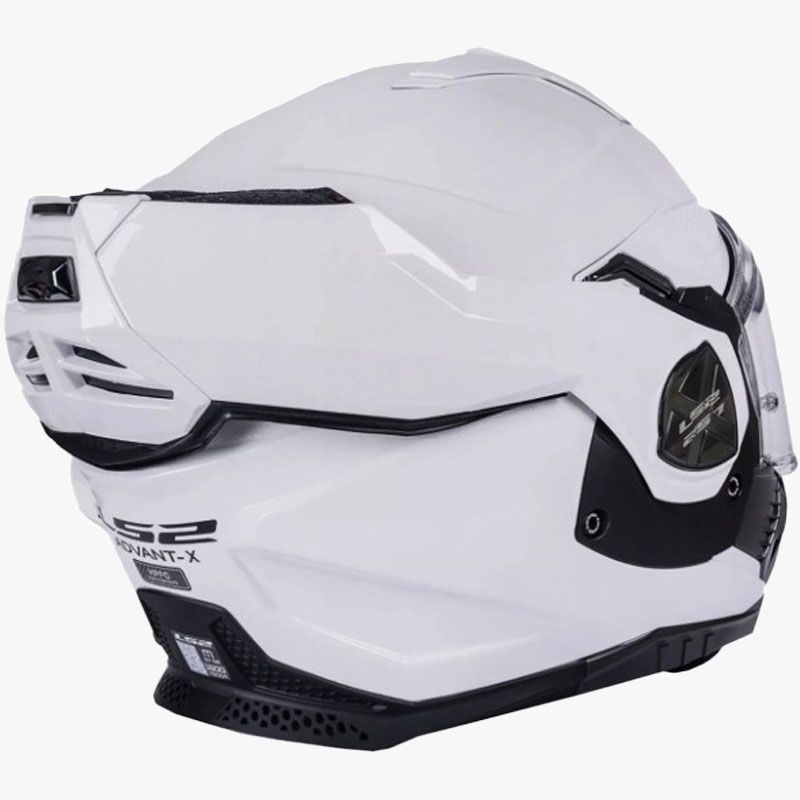 Casco de moto plegable LS2 FF901 Advant X Solid Blanco