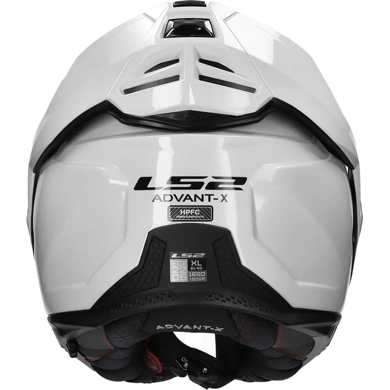 Casco de moto plegable LS2 FF901 Advant X Solid Blanco