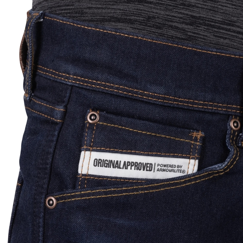 Pantalones vaqueros de moto Oxford Marshal AAA Slim Fit negros