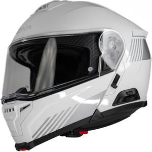 Casco de moto abatible con auriculares SENA Specter blanco