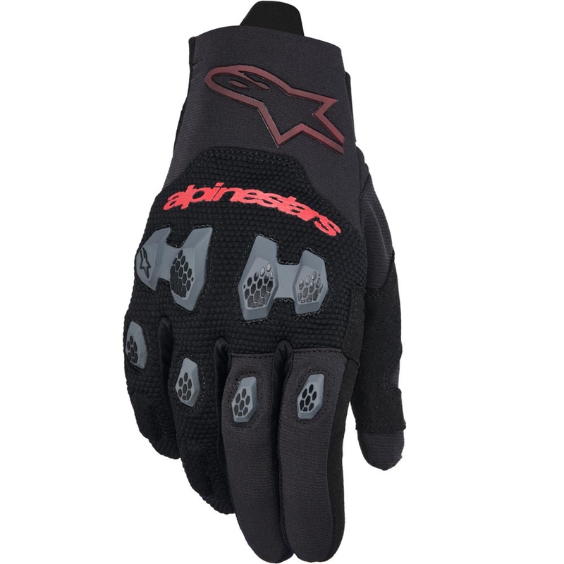Guantes de motocross Alpinestars PRO-DURA negros y rojos