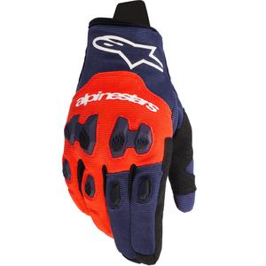 Guantes de motocross Alpinestars PRO-DURA azul-naranja-blanco