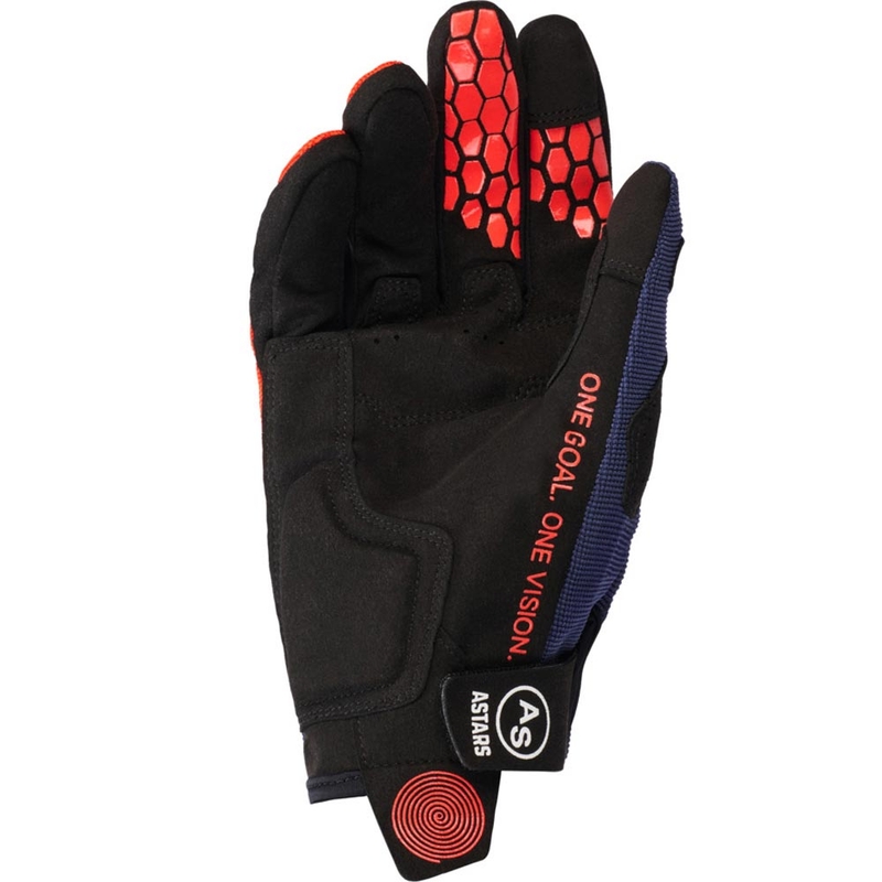 Guantes de motocross Alpinestars PRO-DURA azul-naranja-blanco