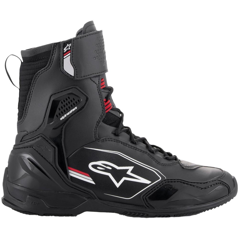 Botas de moto Alpinestars Superfaster negras, grises y rojas