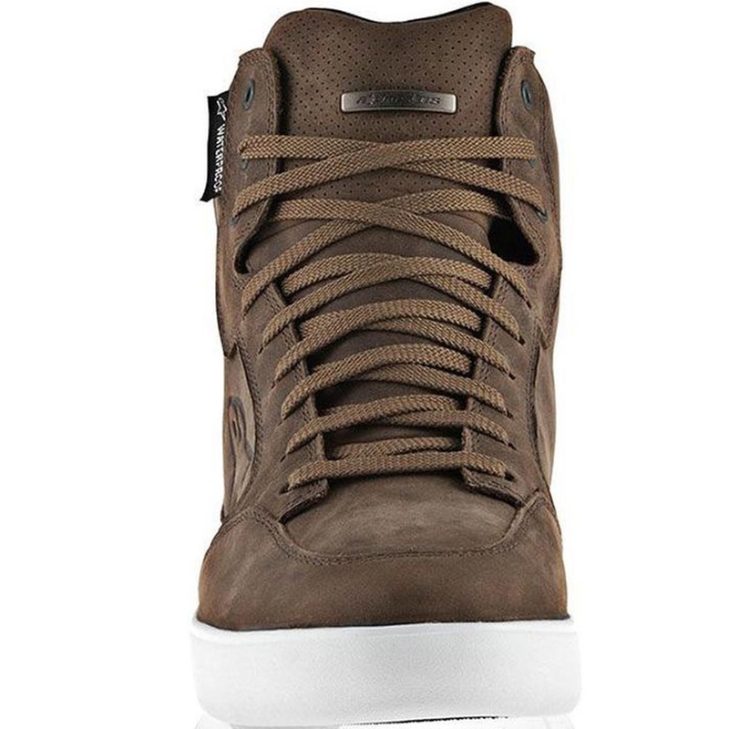 Botas de moto impermeables Alpinestars J-6 color marrón.
