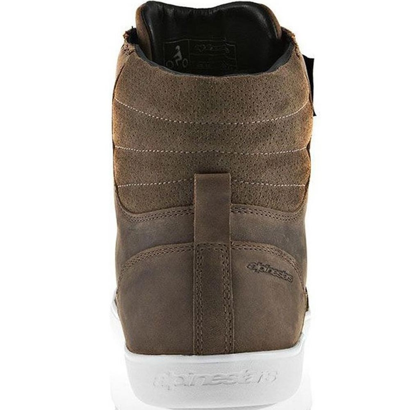 Botas de moto impermeables Alpinestars J-6 color marrón.