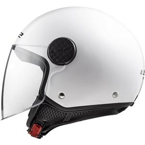 Casco de moto abierto LS2 OF558 Sphere II Blanco sólido