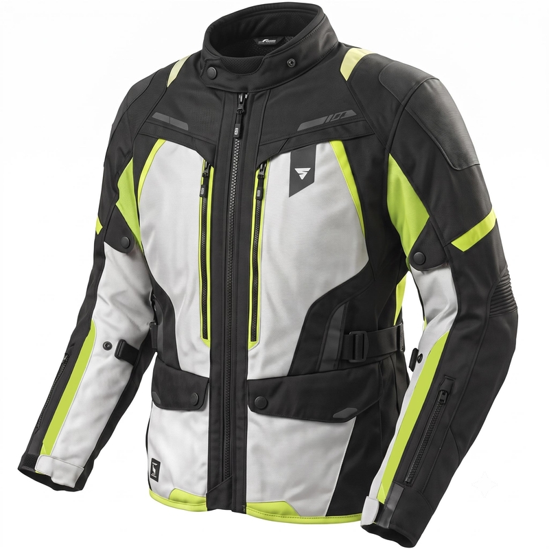 Chaqueta de moto para mujer Shima Dune 2.0 amarillo flúor