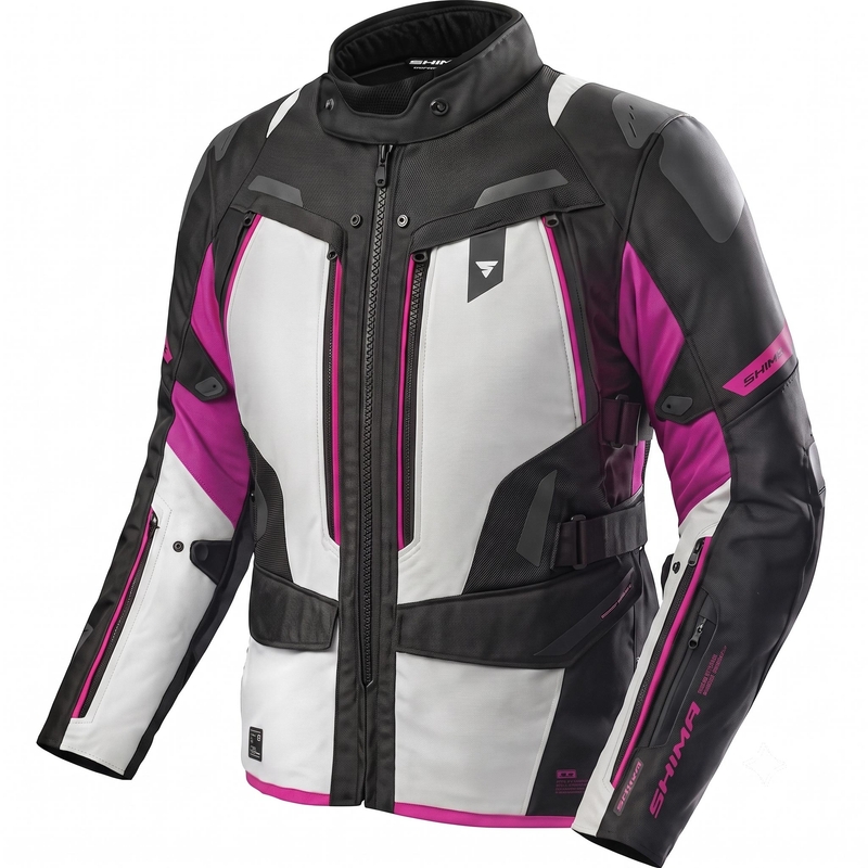 Chaqueta de moto para mujer Shima Dune 2.0 rosa