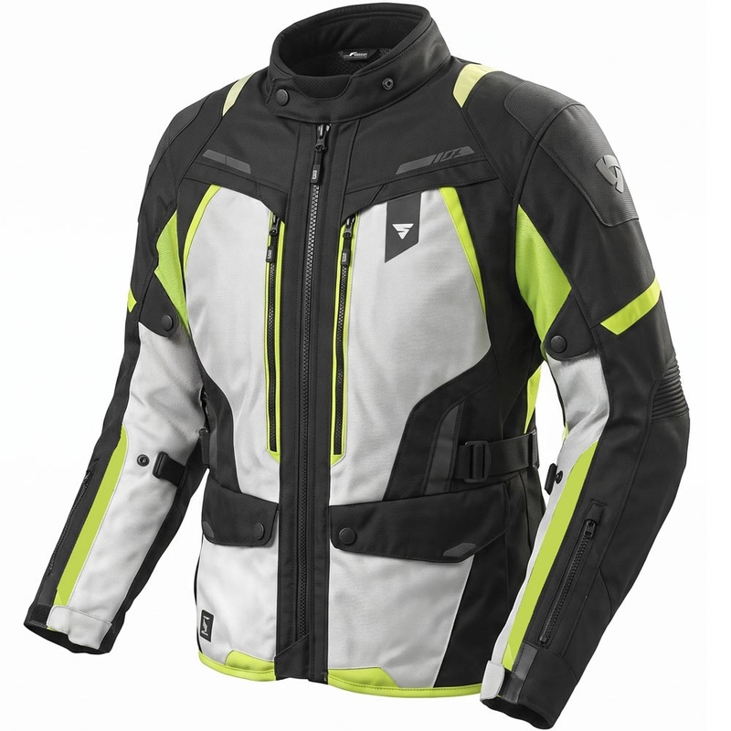 Chaqueta de moto Shima Dune 2.0, color amarillo flúor.