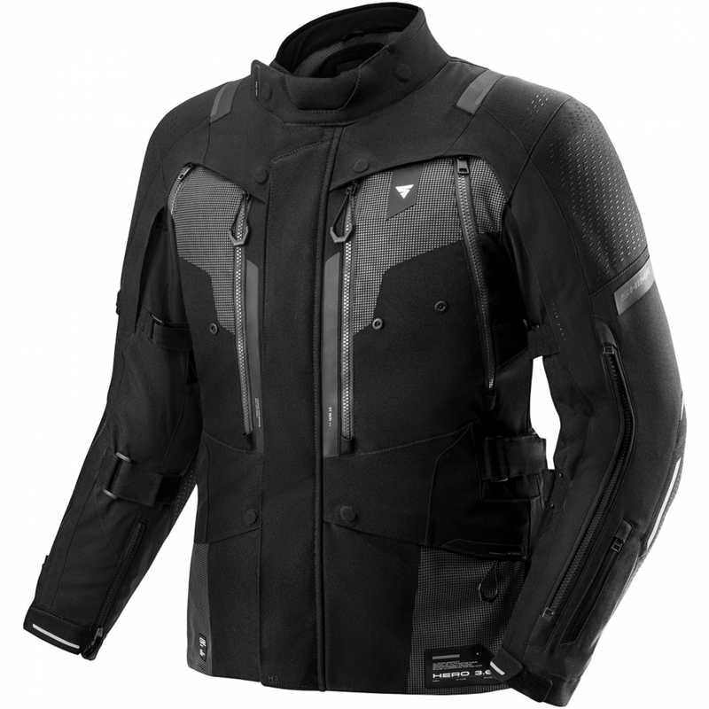 Chaqueta de moto Shima Hero 3.0 negra