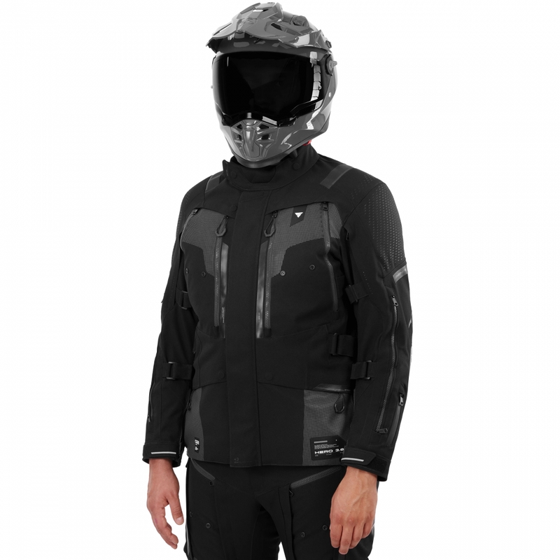 Chaqueta de moto Shima Hero 3.0 negra