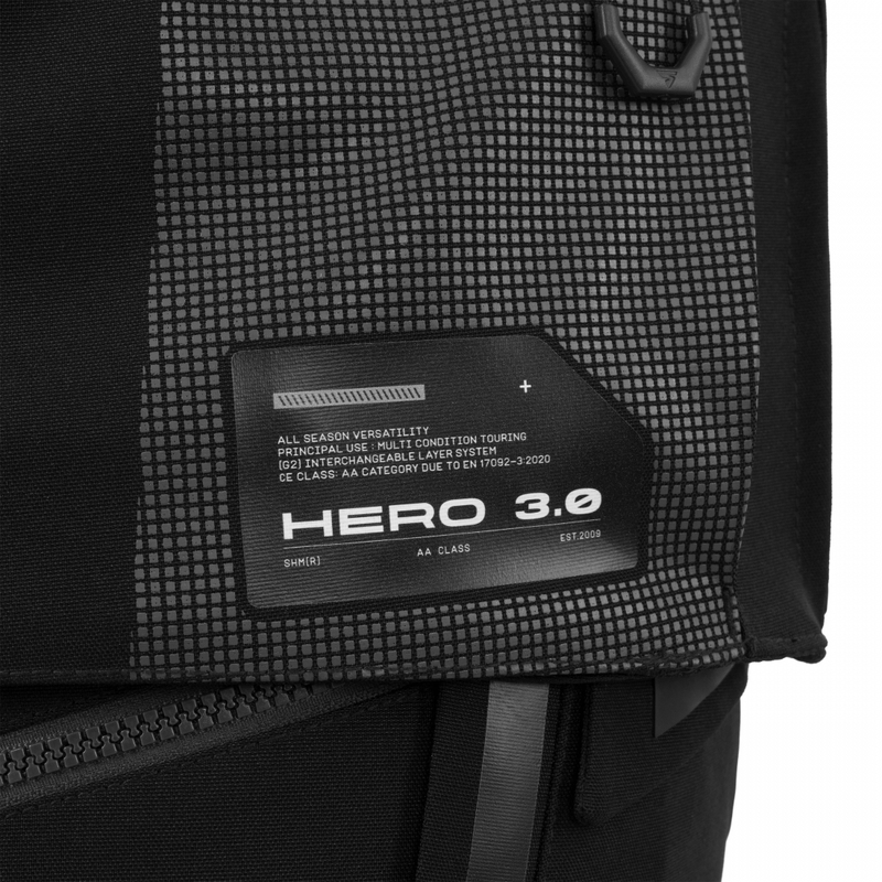 Chaqueta de moto Shima Hero 3.0 negra