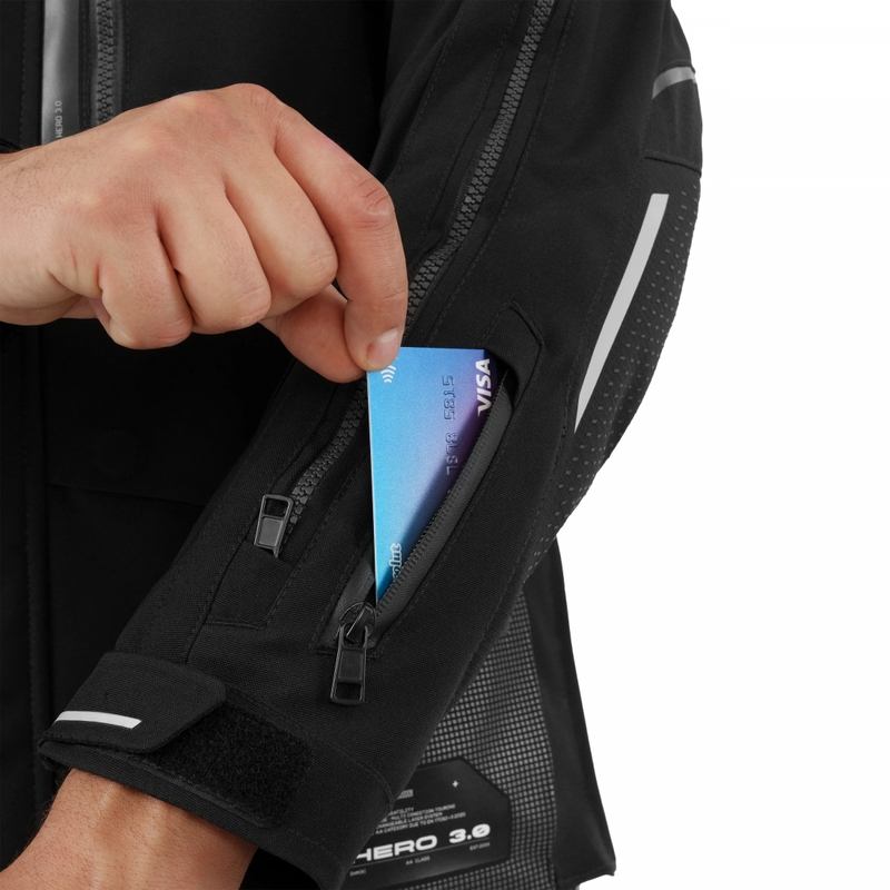 Chaqueta de moto Shima Hero 3.0 negra