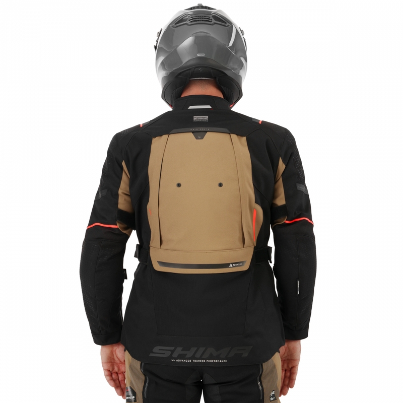 Chaqueta de moto Shima Hero 3.0 marrón