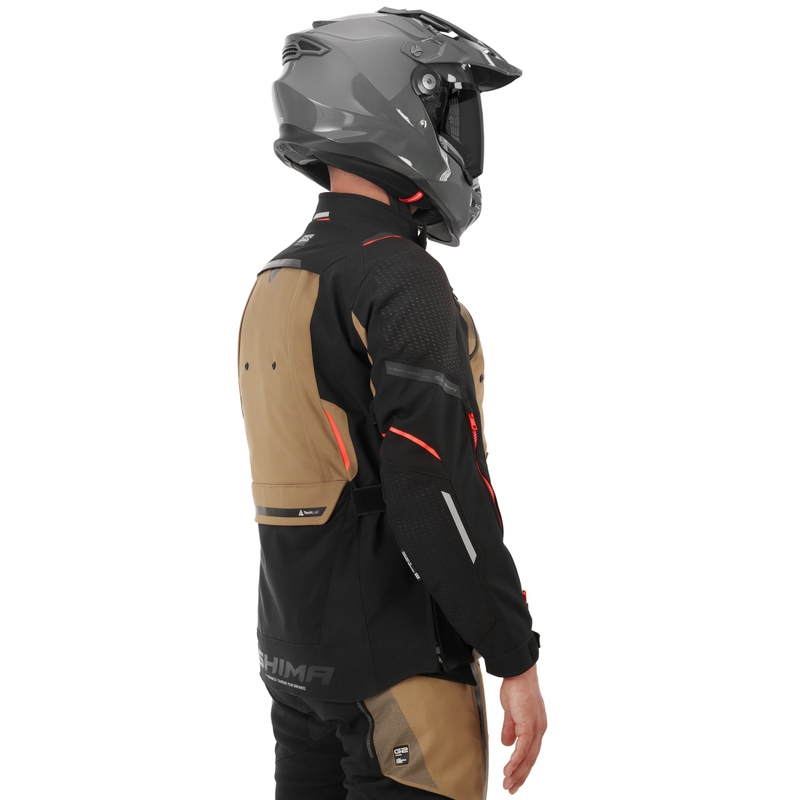 Chaqueta de moto Shima Hero 3.0 marrón