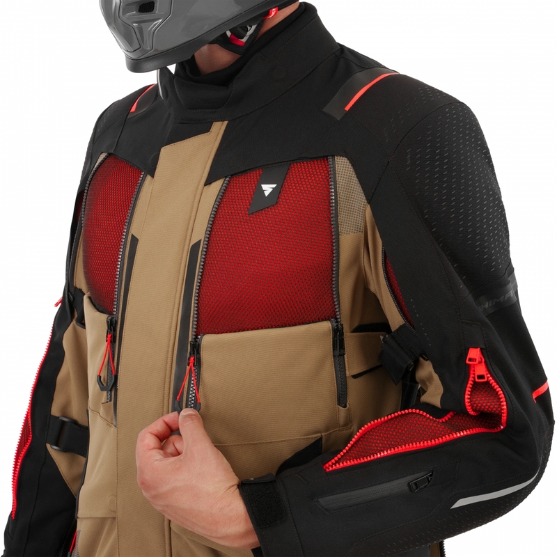 Chaqueta de moto Shima Hero 3.0 marrón