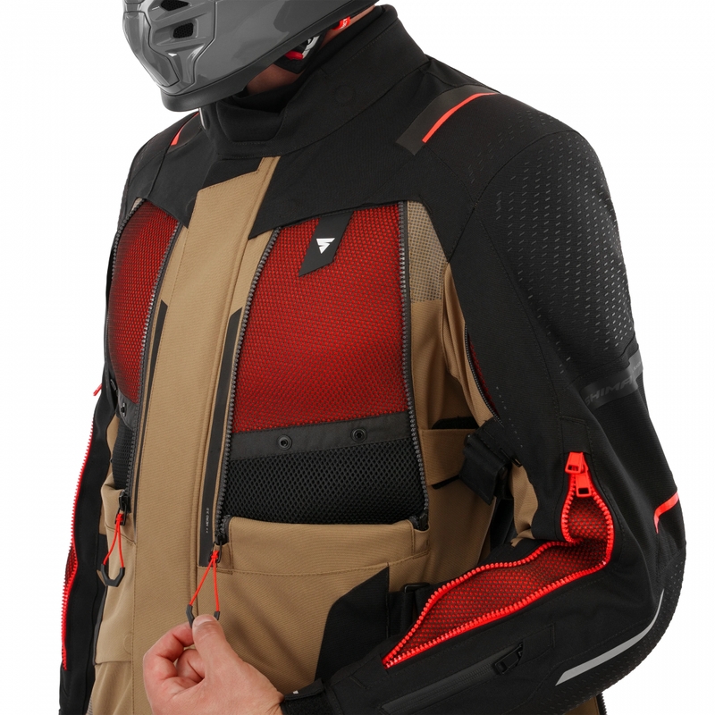Chaqueta de moto Shima Hero 3.0 marrón