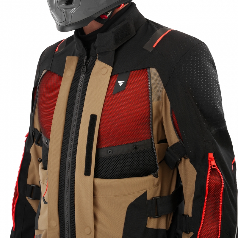 Chaqueta de moto Shima Hero 3.0 marrón