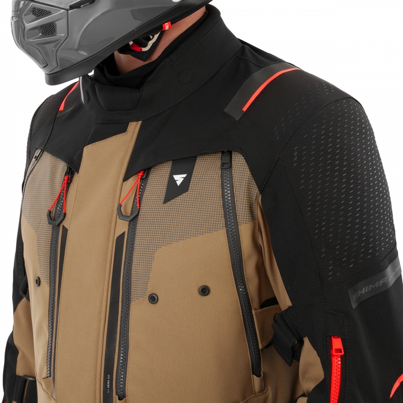 Chaqueta de moto Shima Hero 3.0 marrón