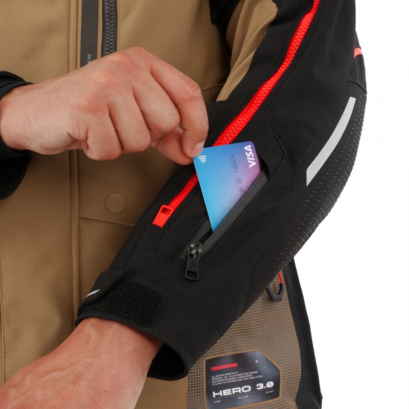 Chaqueta de moto Shima Hero 3.0 marrón