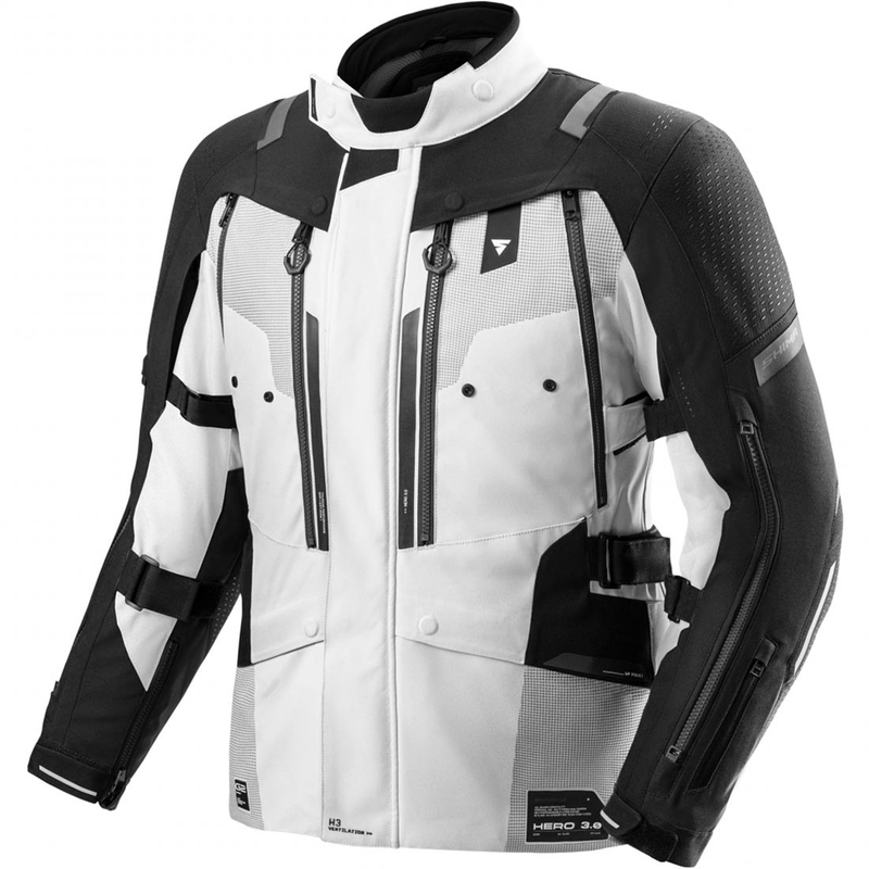 Chaqueta de moto Shima Hero 3.0 gris-negro