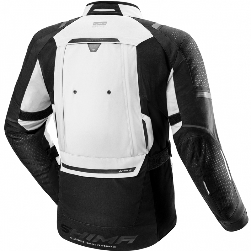 Chaqueta de moto Shima Hero 3.0 gris-amarillo flúor