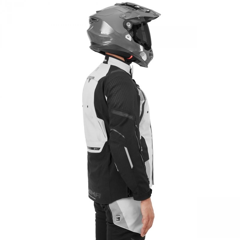 Chaqueta de moto Shima Hero 3.0 gris-amarillo flúor