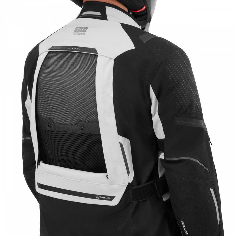 Chaqueta de moto Shima Hero 3.0 gris-amarillo flúor