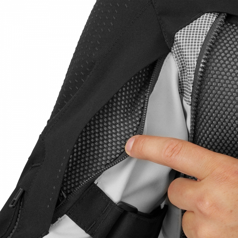 Chaqueta de moto Shima Hero 3.0 gris-amarillo flúor