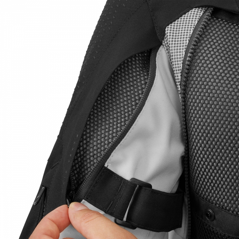 Chaqueta de moto Shima Hero 3.0 gris-amarillo flúor