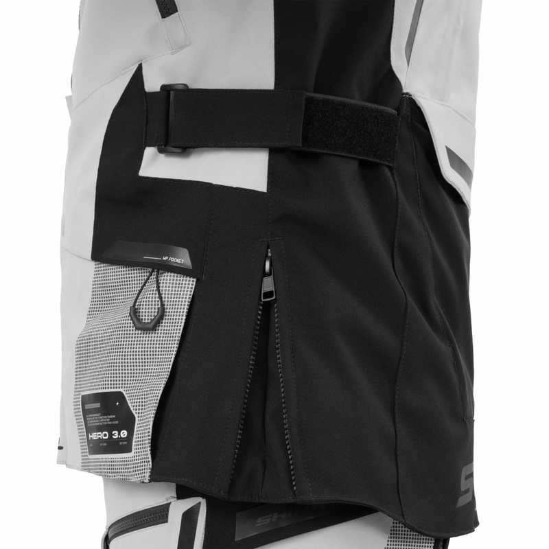 Chaqueta de moto Shima Hero 3.0 gris-amarillo flúor