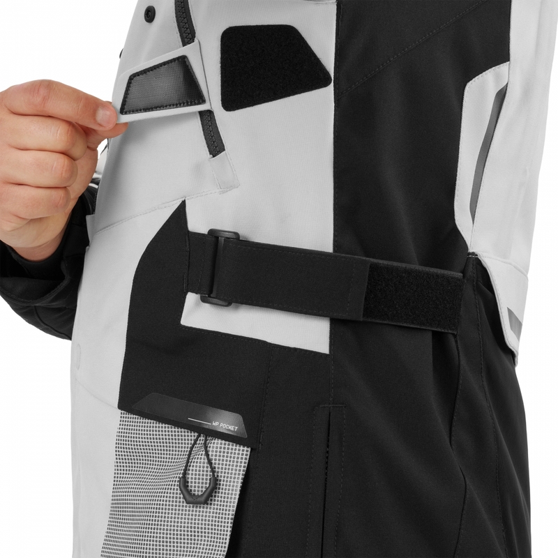 Chaqueta de moto Shima Hero 3.0 gris-amarillo flúor
